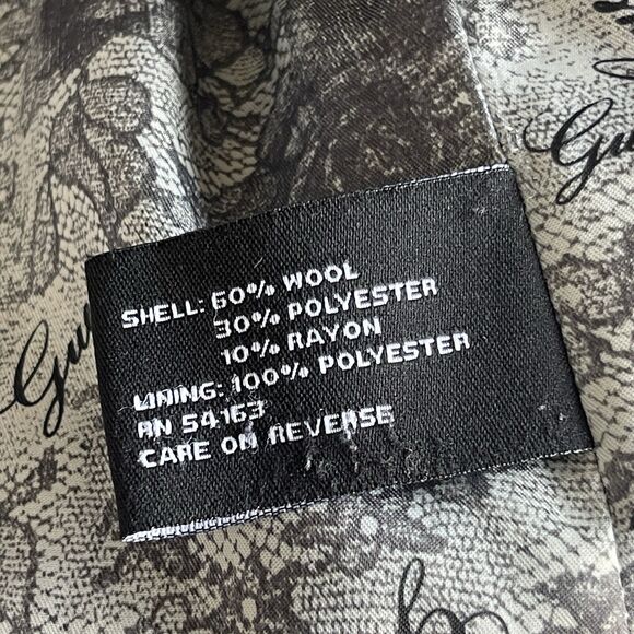 Guess Los Angeles Wool Pea Coat Womens 2X Lined Toggle Button Winter - Picture 9 of 14